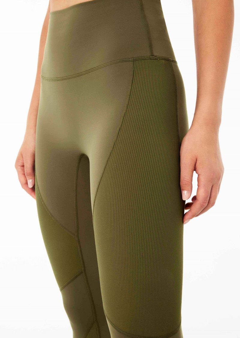 Khaki P.E Nation Free Play Full Length Legging | QFHRKCI-87