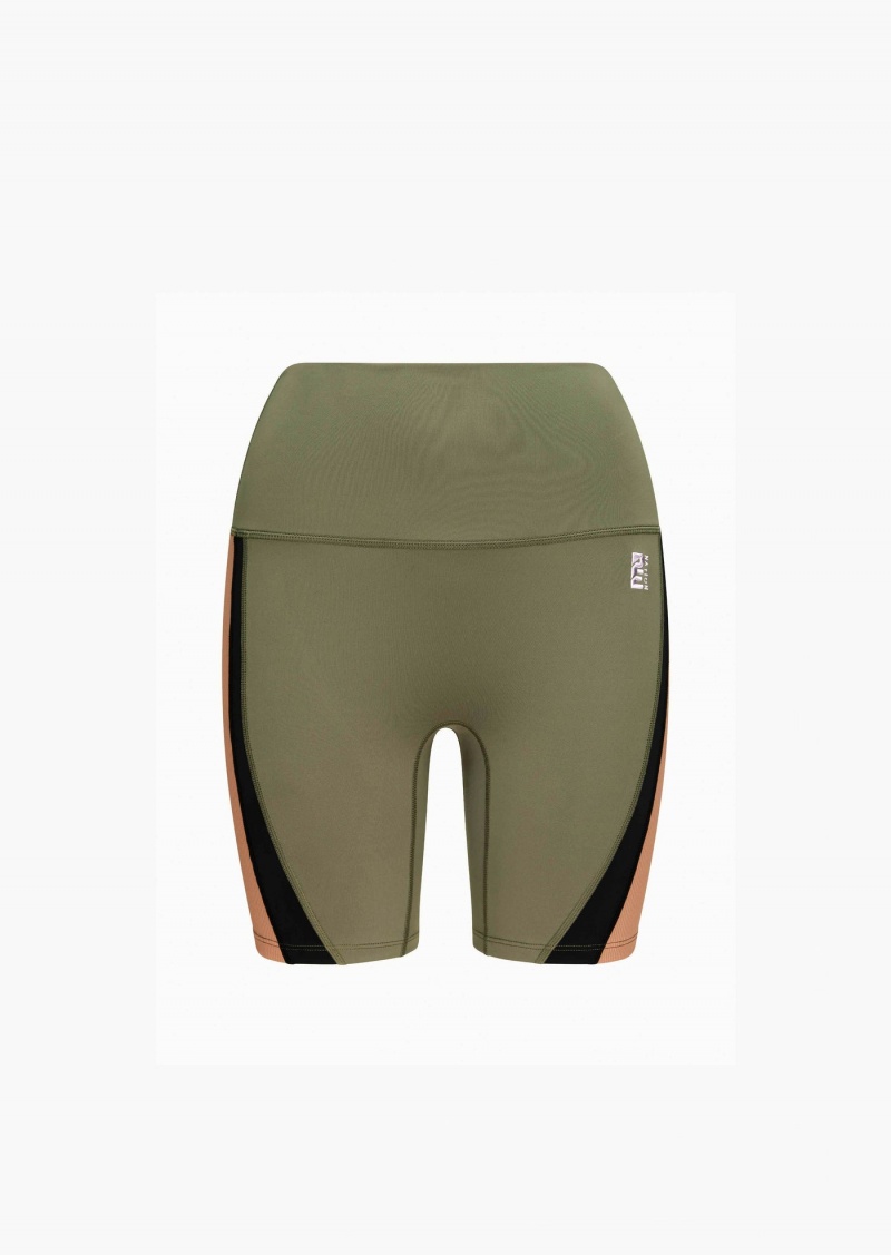 Khaki P.E Nation Headline 7" Bike Short | NZYQAIR-59