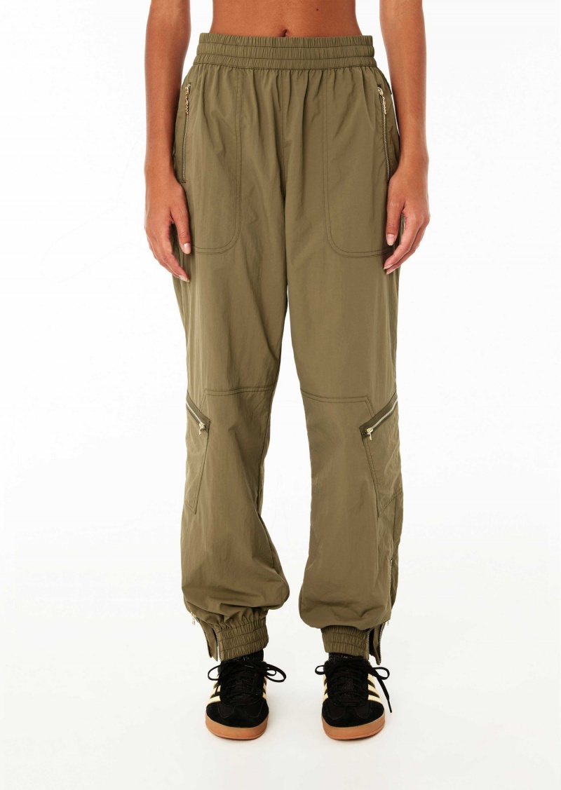 Khaki P.E Nation Pitlane Pant | MDPTJFH-89