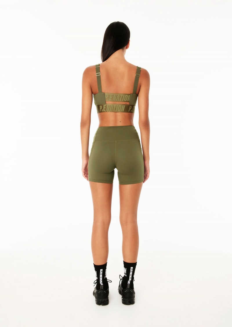 Khaki P.E Nation Recalibrate 5" Bike Short | TACBUGL-03