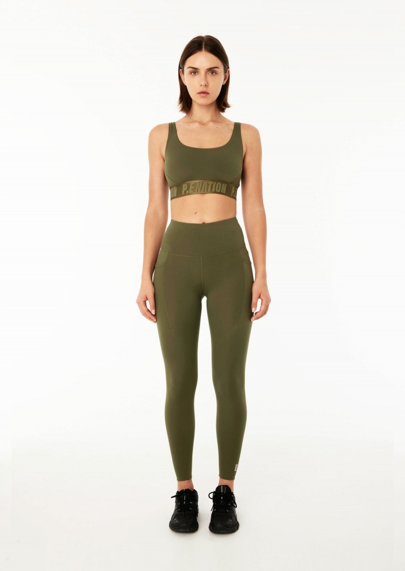 Khaki P.E Nation Recalibrate 7/8 Legging | BYHWJQC-60