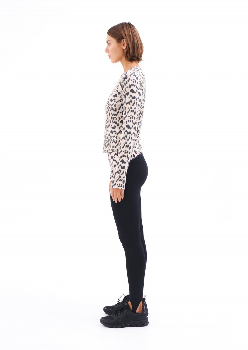 Leopard P.E Nation Slalom Printed Legging | QKRWALU-31