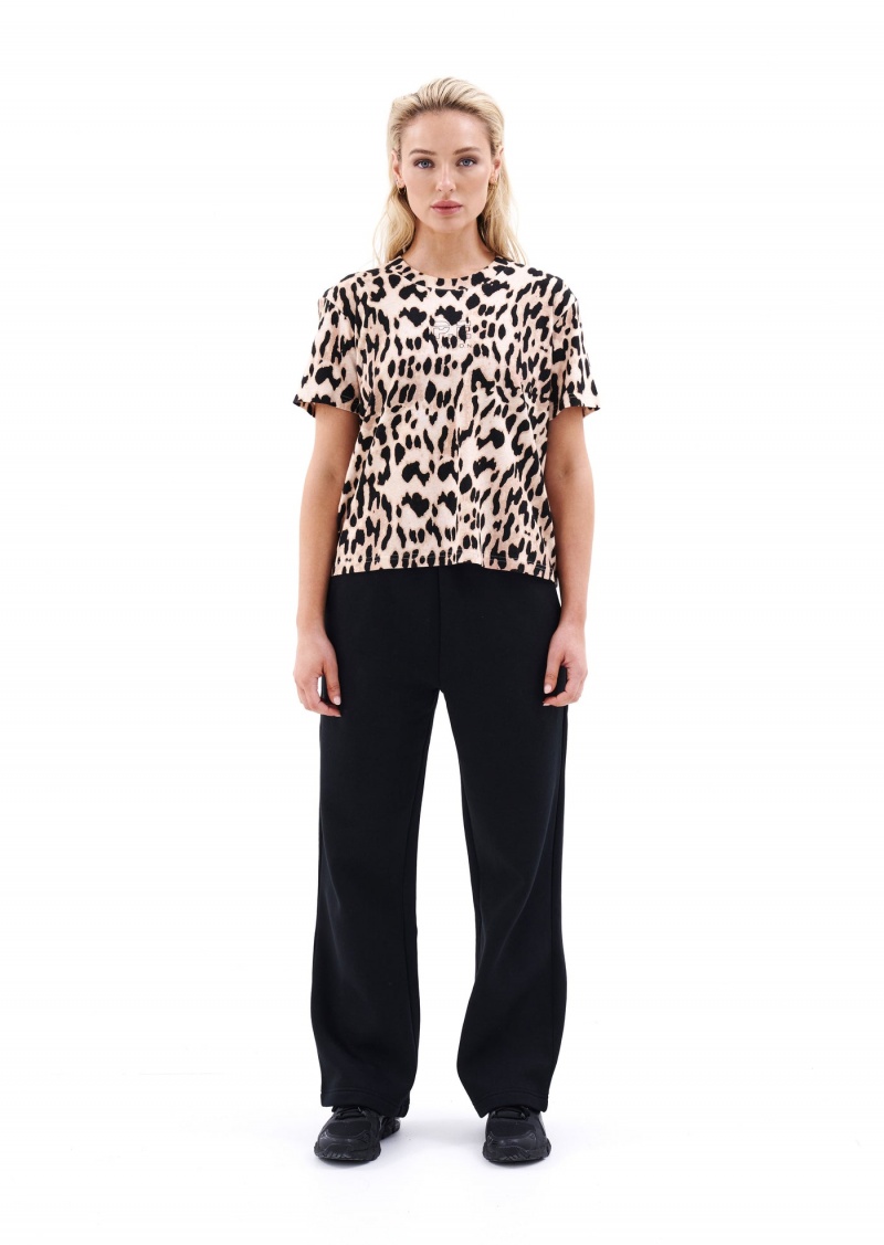 Leopard Print P.E Nation Norwood Tee | CQBVLEU-51