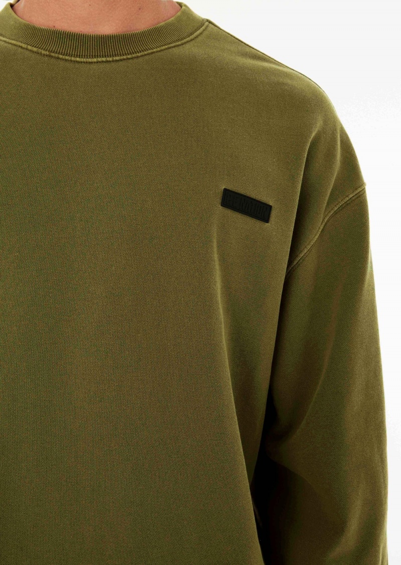 Olive P.E Nation Kickout Washed Sweat | DUJXNVT-64