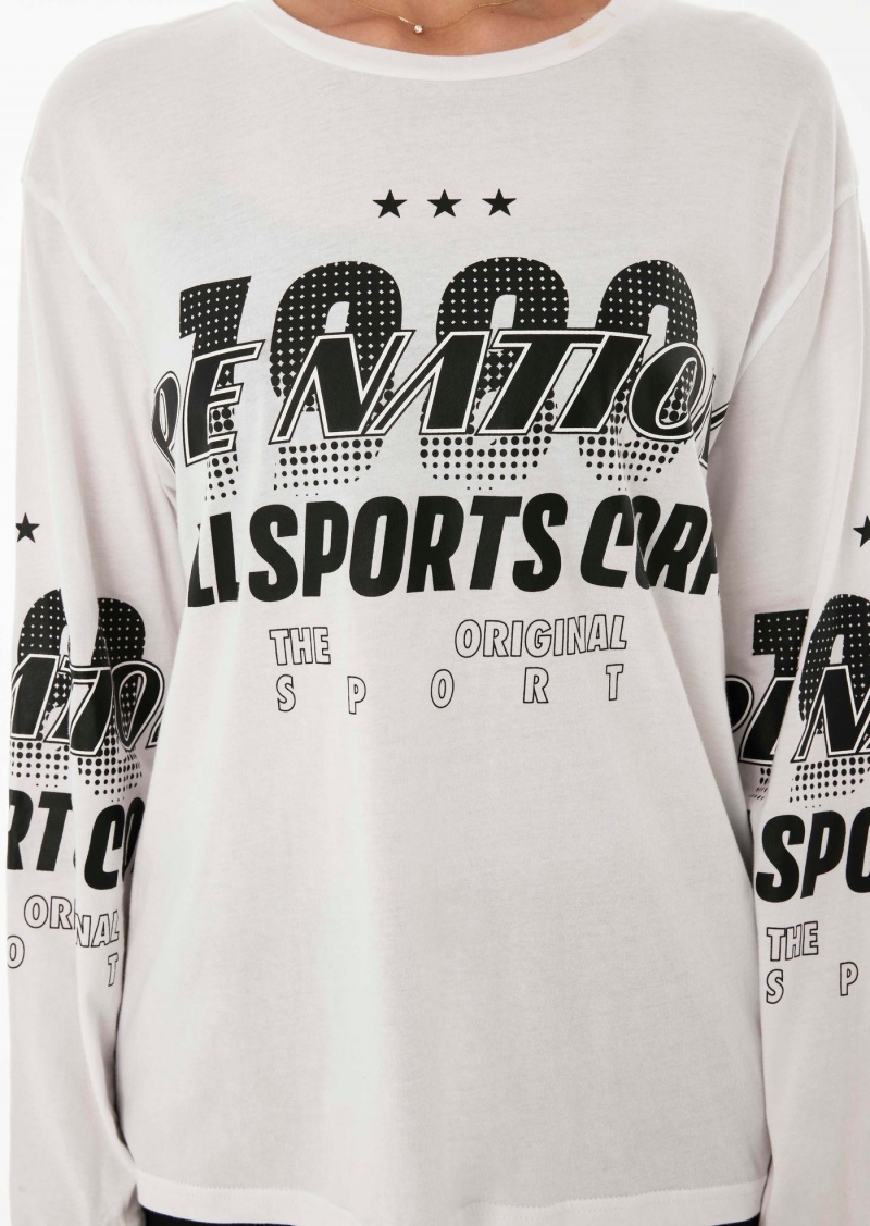 Optic White P.E Nation Contender Ls Tee | EFWGUKD-48