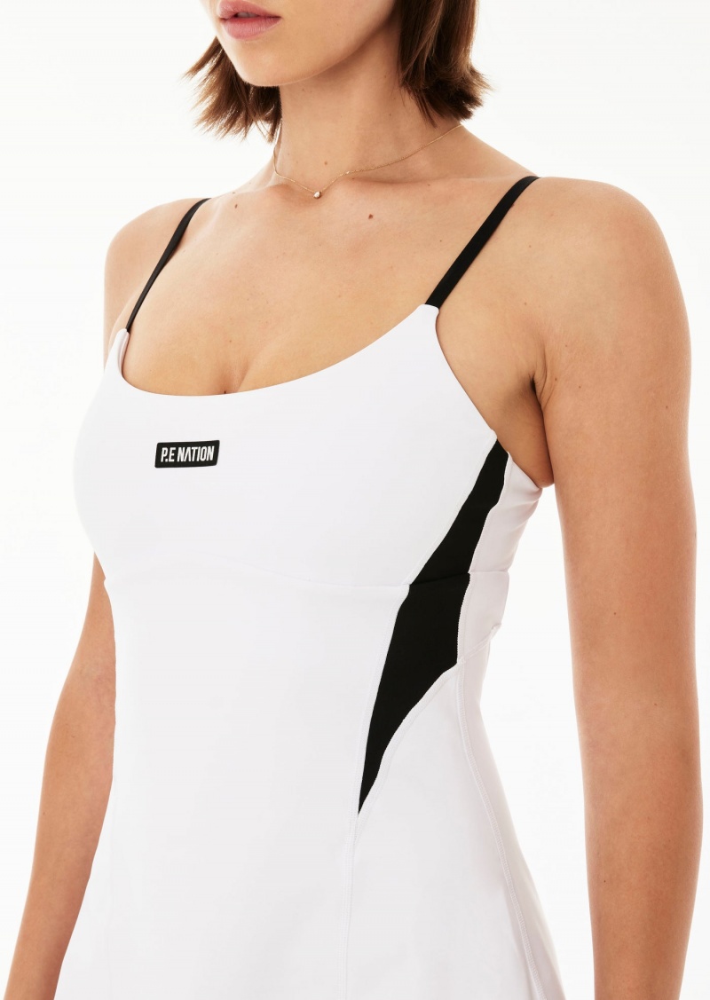 Optic White P.E Nation Vanderbuilt Dress | BNXJGVC-79