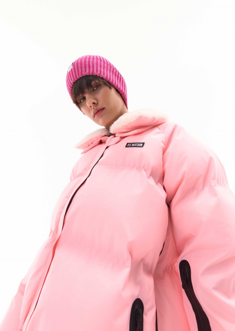 Pastel Pink P.E Nation Saroma Snow Jacket | WTAECPG-50