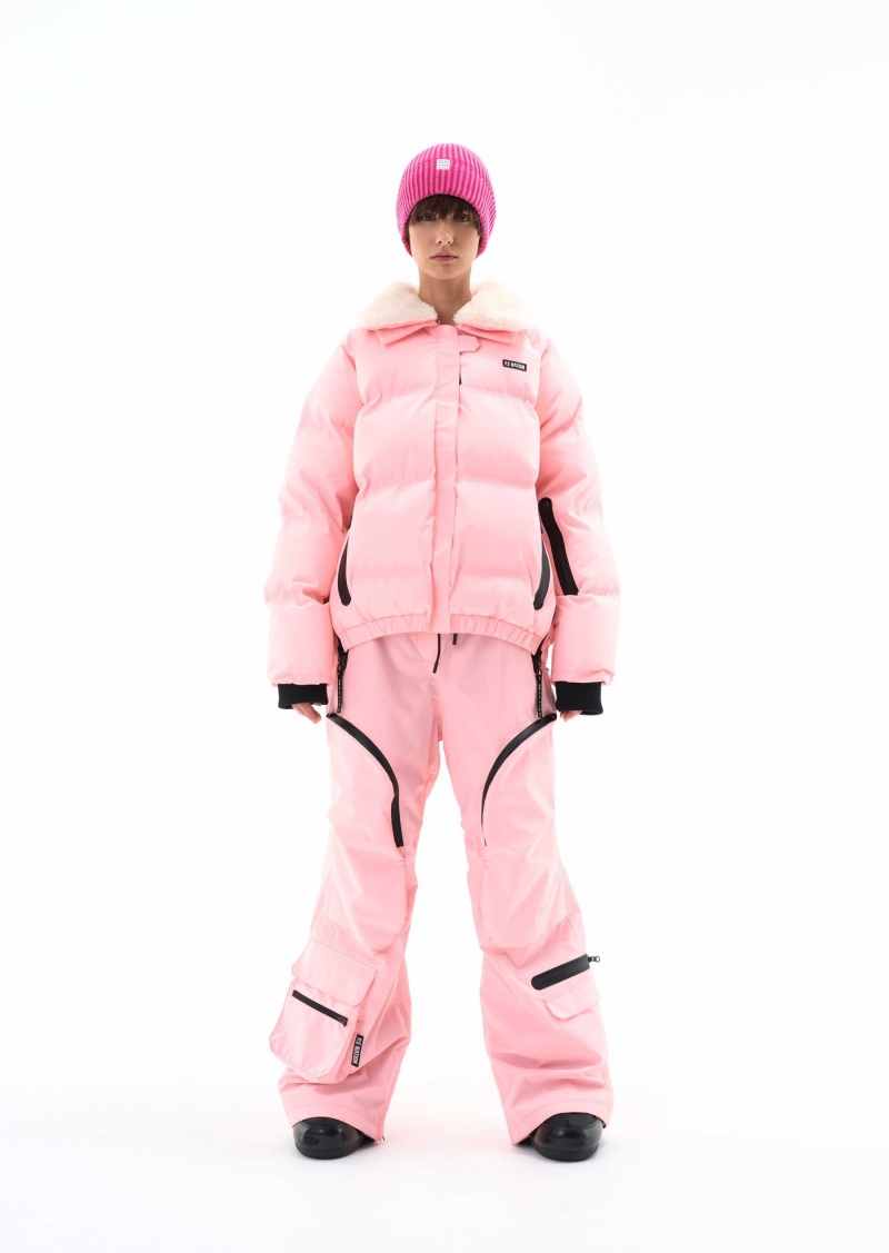 Pastel Pink P.E Nation Saroma Snow Jacket | WTAECPG-50