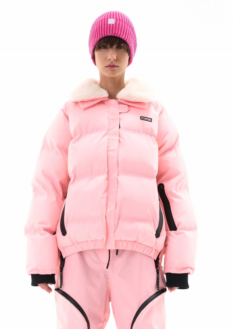 Pastel Pink P.E Nation Saroma Snow Jacket | WTAECPG-50