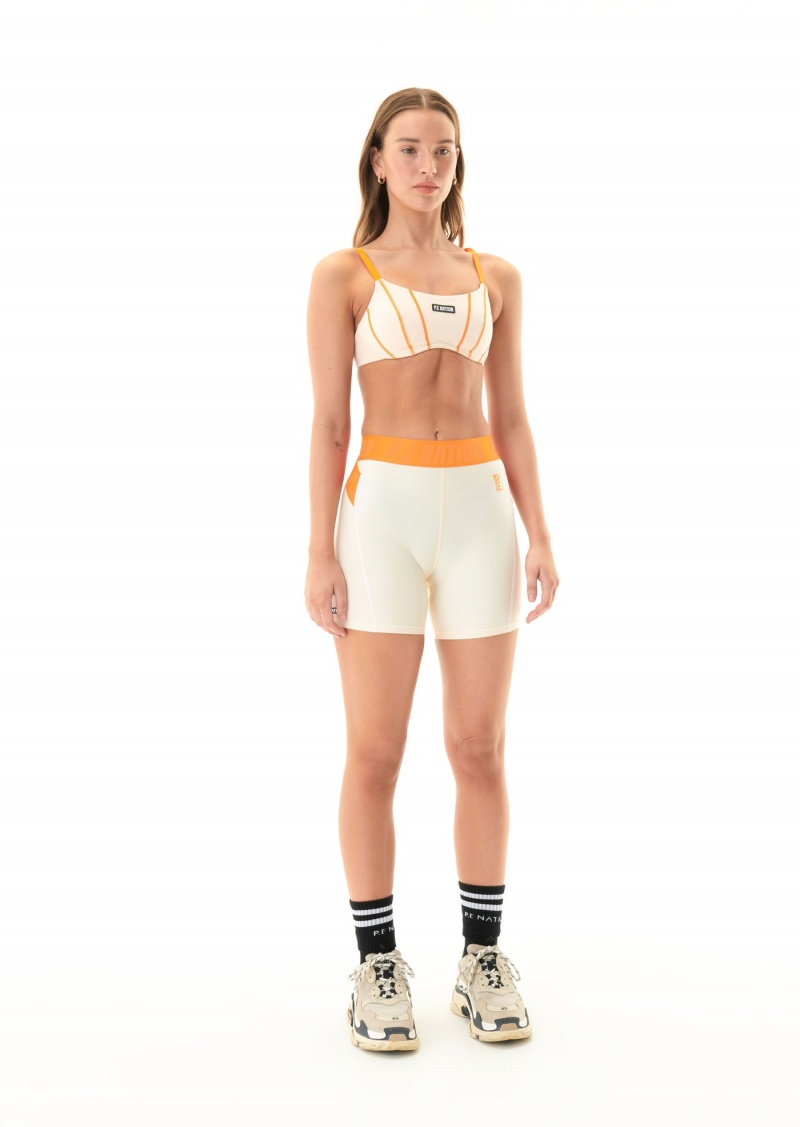 Pearled Ivory P.E Nation Fairway Bike Short | JUSIMOB-75