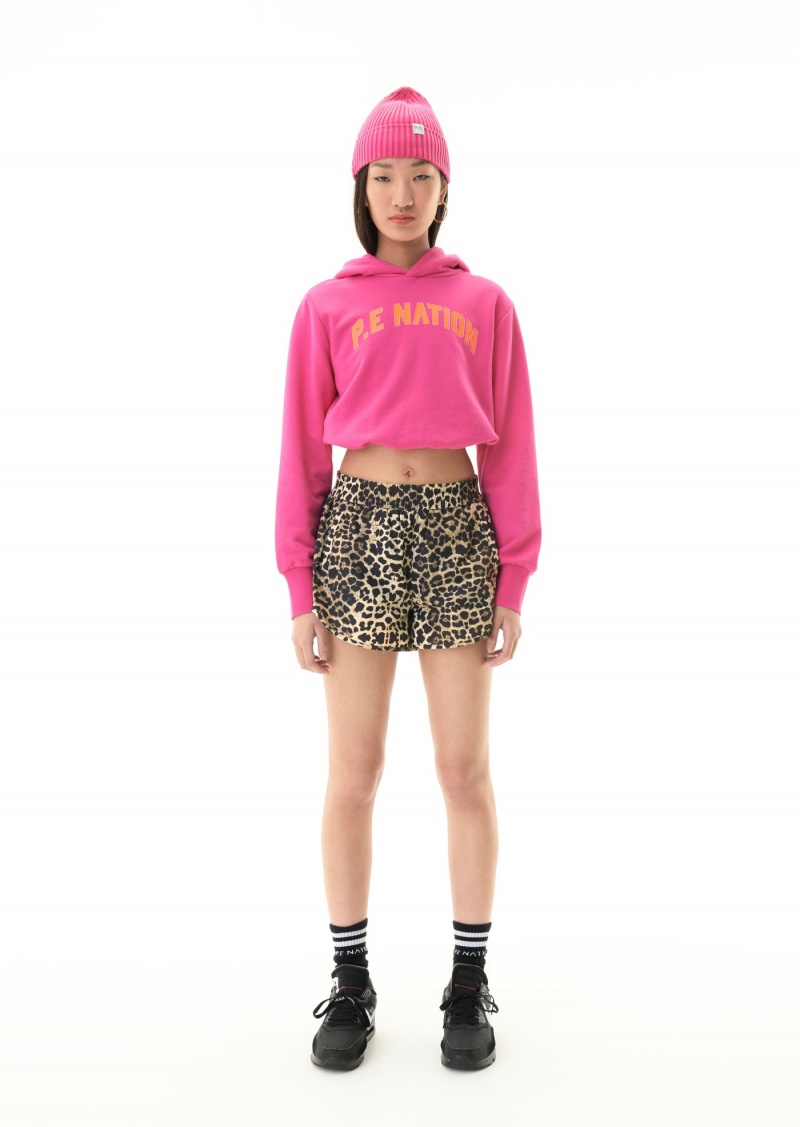 Pink Glo P.E Nation Defending Zone Hoodie | BDVXGFL-24