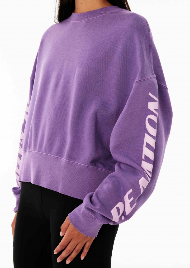 Royal Lilac P.E Nation Points Lead Reclibrate Sweat | PDSAQXU-63