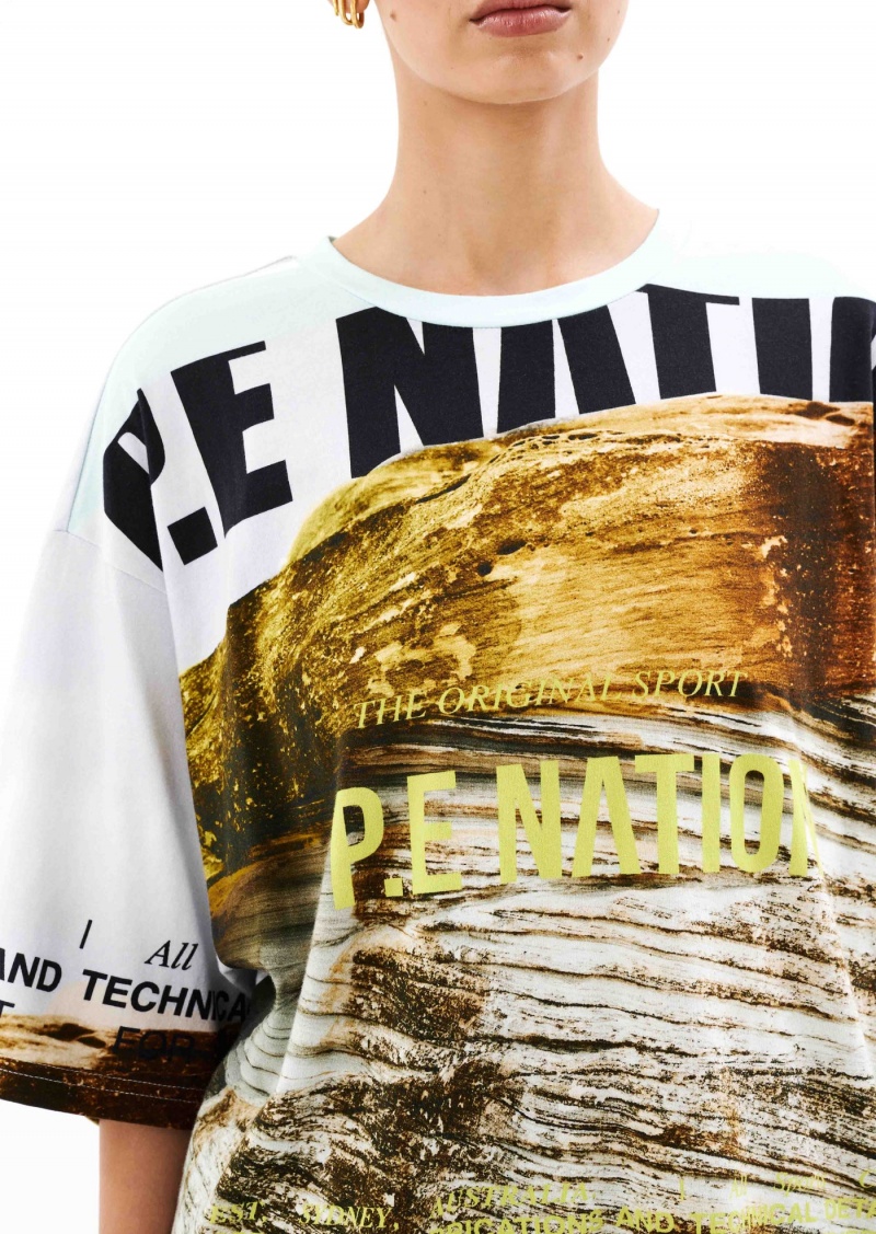 Scene Print P.E Nation Bermuda Tee | DLKXRCH-68