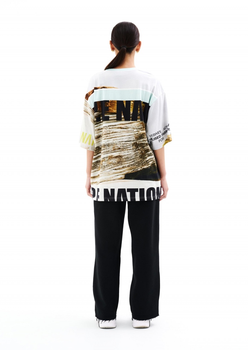 Scene Print P.E Nation Bermuda Tee | DLKXRCH-68