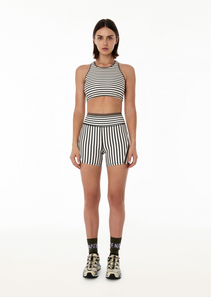 Stripe Print P.E Nation Slipstream 5" Bike Short | GZWXUIV-35