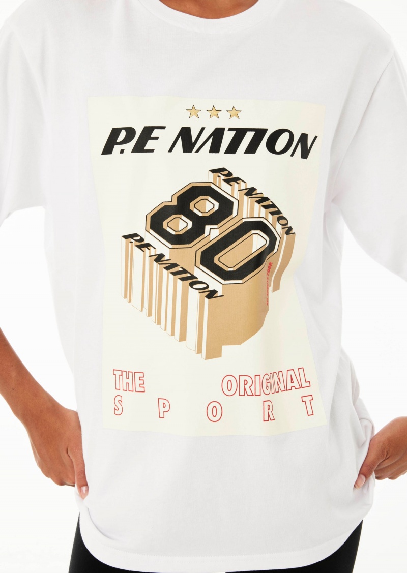 White P.E Nation BEGINNING TEE OPTIC | VHOWMYI-67