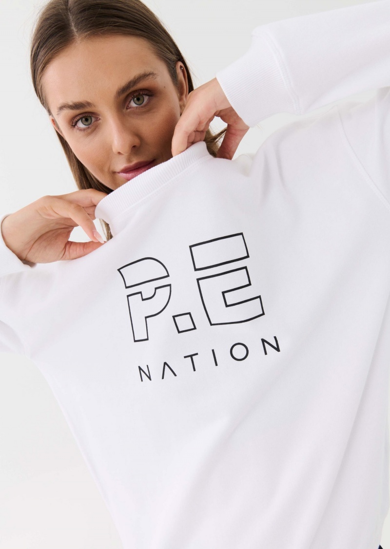 White P.E Nation Heads Up Sweat | TNFISQB-21